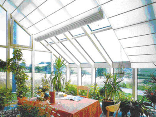 陽光房電動遮陽簾效果圖2 陽光房電動遮陽簾效果圖2